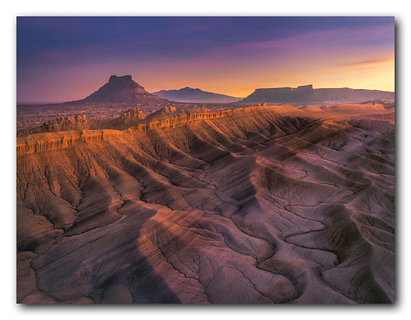 Last light on the Badlands