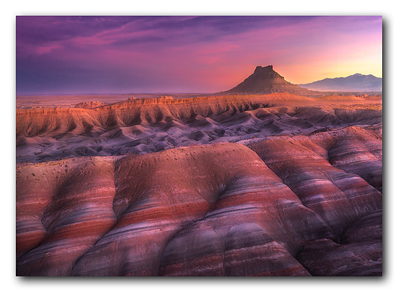 Sunset in the Badlands