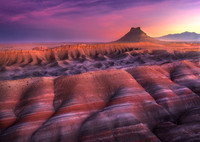 Sunset in the Badlands